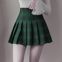 Load image into Gallery viewer, Plus Size Harajuku Short Skirt New Korean Plaid Skirt Women Zipper High Waist School Girl Pleated Plaid Skirt Sexy Mini Skirt